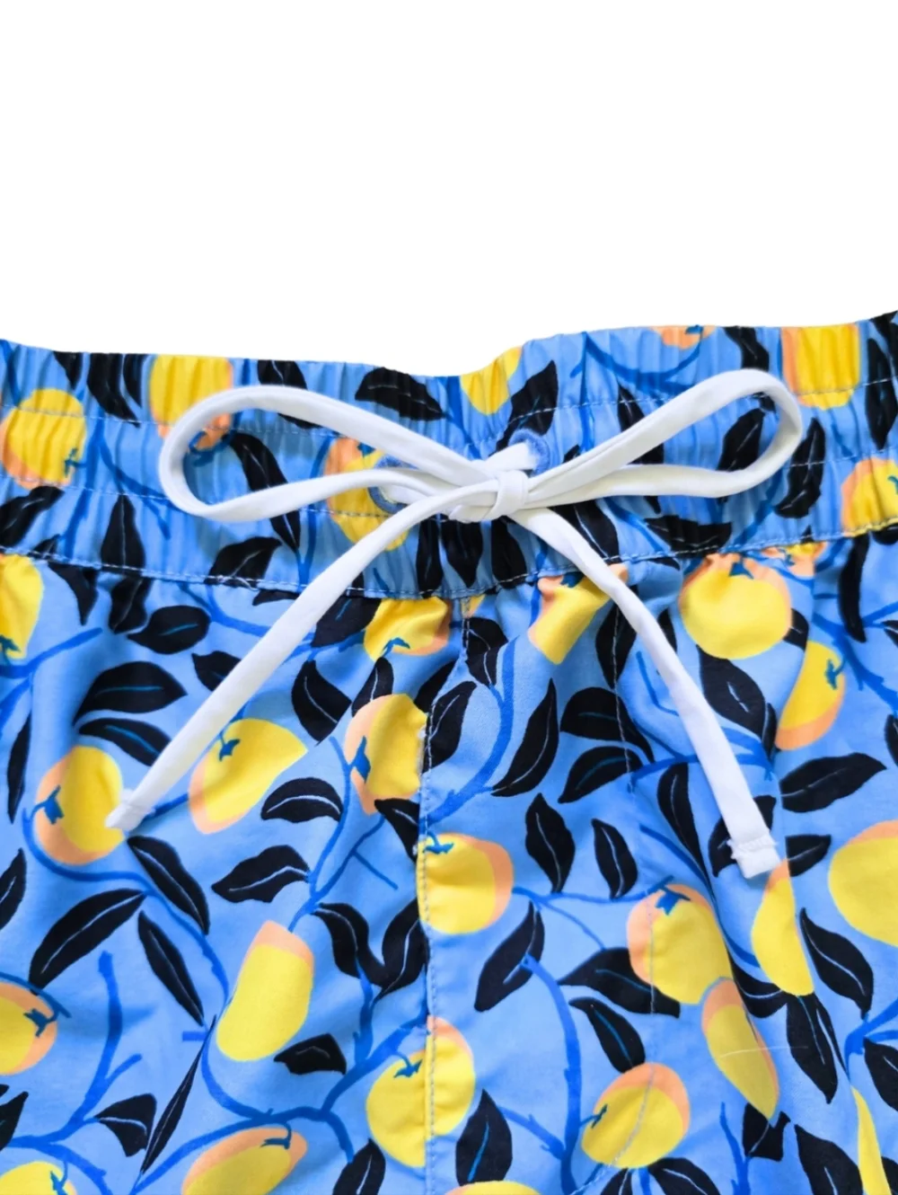 Summersalt x Diane Von Furstenberg Mens Lemon Print Swim Trunks XL Extra Large